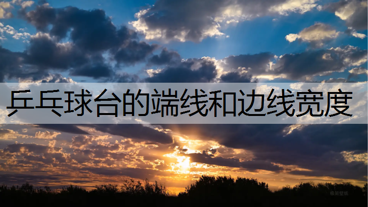 乒乓球台的端线和边线宽度